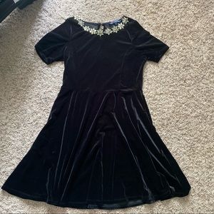 One Clothing Black Velvet Dress